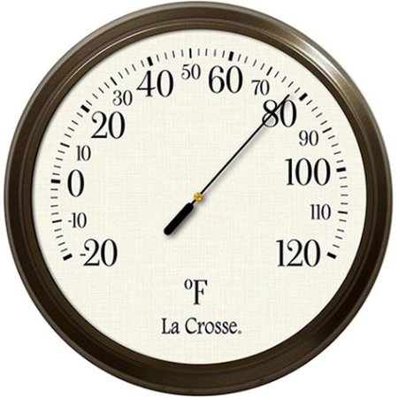LACROSSE Lacrosse 104-108-A 8 in. Round Indoor & Outdoor Dial Americana Thermometer 104-108-A